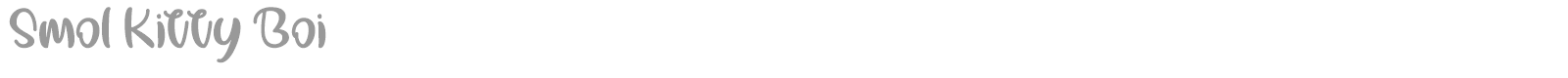 Smol Kitty Boi font preview